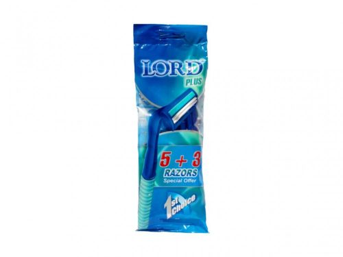 Lord Plus eldobható 2 pengés borotva krémező csíkkal 5+3db – Fixfejes L159P8