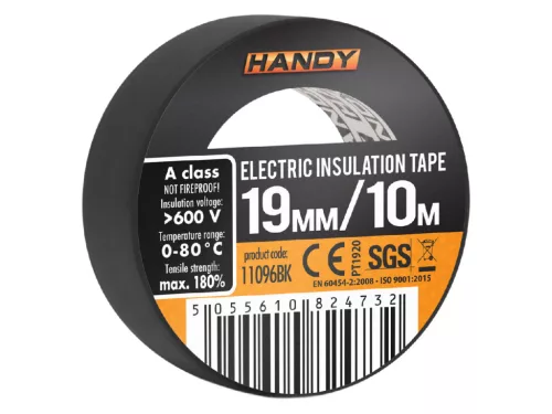 Handy szigetelőszalag 19mmx10m - Fekete