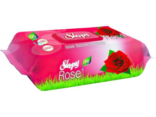 Sleepy nedves törlőkendő 50db-os Fedeles Rózsa