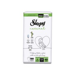  Sleepy Natural Ultra Sensitive Bambusz pelenka Újszülött 1 (2-5)(40db)