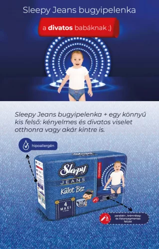 Sleepy JEANS körben gumis bugyipelenka Junior 5 (11-18)/24db