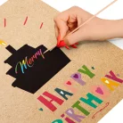 Ajándéktasak papír dekorálható Happy Birthday 265 x 127 x 330mm