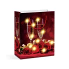 Ajándéktasak papír 10 melegfehér LED - 265x127x330mm
