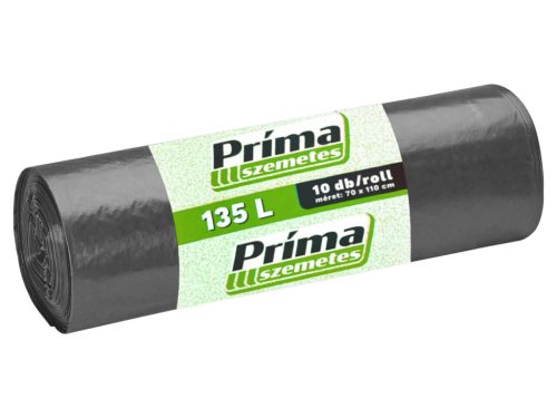 Príma szemeteszsák fekete 135L 70x110cm - 10db