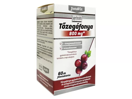JutaVit Tőzegáfonya 800mg+Aranyvessző kivonat filmtabletta 60db