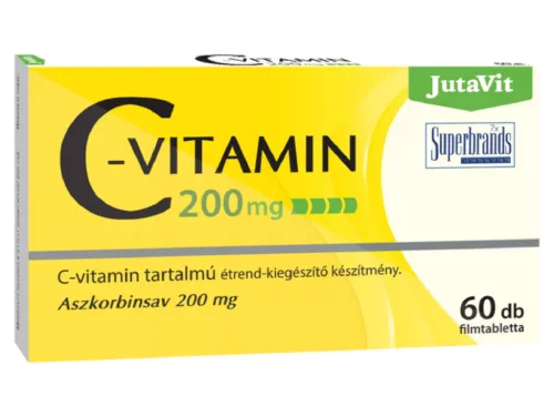 JutaVit C-vitamin 200mg tabletta 60db