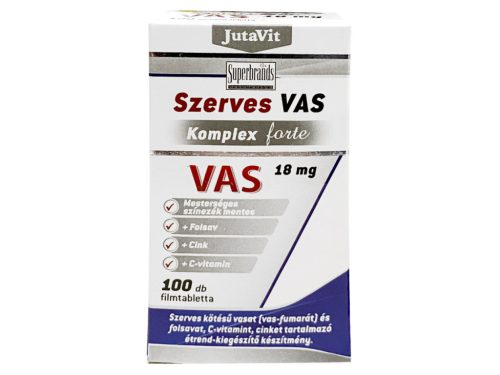 JutaVit Szerves Vas komplex forte 18mg filmtabletta 100db