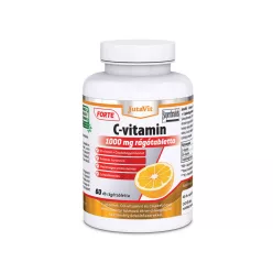   JutaVit C-vitamin 1000mg Forte + D3-vitamin+ Csipkebogyó rágótabletta 60db - Narancs