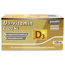 JutaVit D3-vitamin 2000NE 50µg lágykapszula 100db