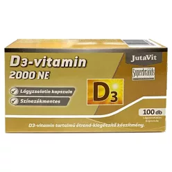 JutaVit D3-vitamin 2000NE 50µg lágykapszula 100db