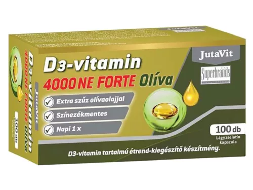 JutaVit D3-vitamin 4000NE Olíva lágykapszula 100db