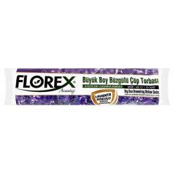   Florex húzózáras illatos szemeteszsák lila 60L 65x70cm - 10db - Levendula