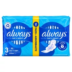 Always Ultra egészségügyi betét 14 db - Day&Night (S3)