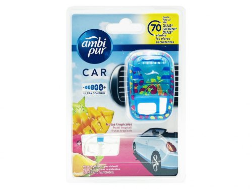 Ambi Pur autóillatosító készülék + parfüm patron - 7ml - Trópusi gyümölcs