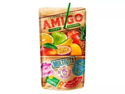 Amigo szívószálas üdítőital 0,2l - Multivitamin