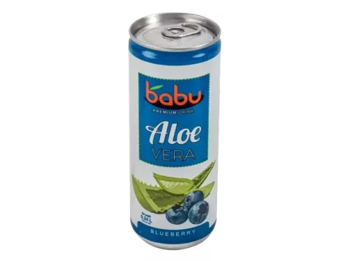 BABU Aloe Vera szénsavmentes ital 240ml - Áfonya (DRS)