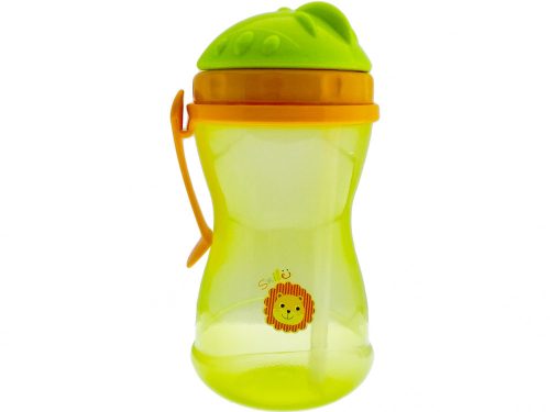Baby Care Sport itatópohár szívószálas 400ml - Zöld