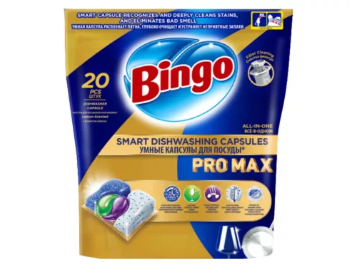Bingo Pro Max All in One mosogatógép kapszula - 20db - Citrom