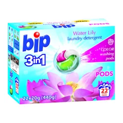   Bip mosókapszula 22db - 3in1 - Színes ruhákhoz - Water Lily
