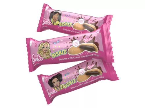 Biskiz kakaókrémmel töltött keksz 45g – Barbie