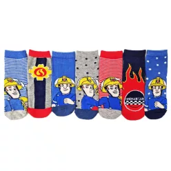 Sam a tűzoltó gyerek zokni szett 7 db-os 27-30