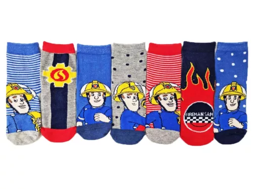 Sam a tűzoltó gyerek zokni szett 7 db-os 27-30