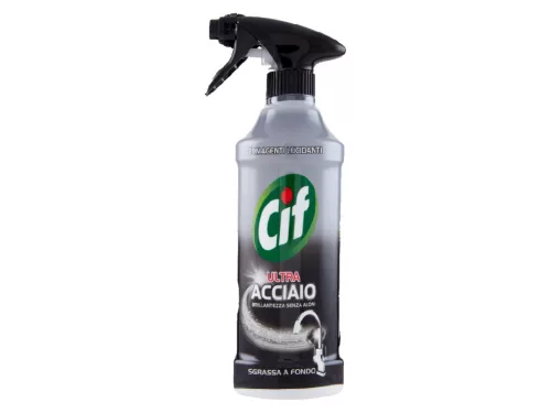 Cif Ultra Acciaio tisztító Spray 500ml - Rozsdamentes felületekre