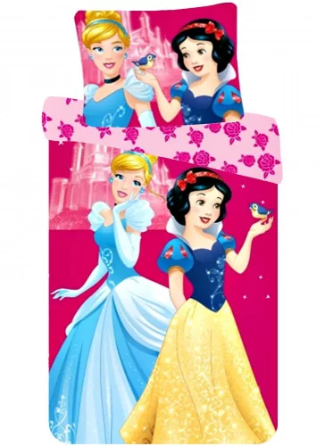 Disney Hercegnők Kind gyerek, ovis ágyneműhuzat 90×140cm, 40×55 cm