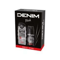   Denim férfi ajándékcsomag (deo 150ml + tusfürdő 250ml) - Black