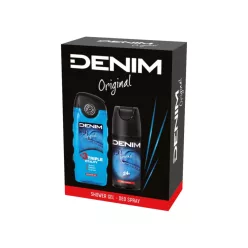   Denim férfi ajándékcsomag (deo 150ml + tusfürdő 250ml) - Original