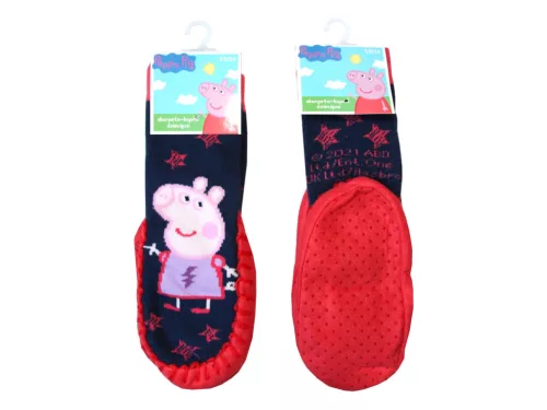 Peppa malac bőrtalpú zokni 27-28
