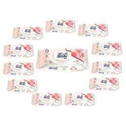  Fibril Care nedves törlőkendő 120db-os Fedeles Rózsa(12csomag)