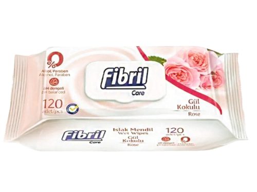 Fibril Care nedves törlőkendő 120db-os Fedeles Rózsa
