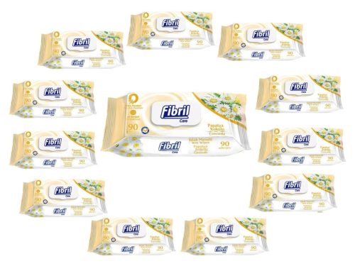Fibril Care nedves törlőkendő 90db-os Fedeles Kamilla(12csomag)