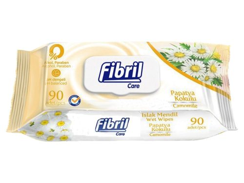 Fibril Care nedves törlőkendő 90db-os Fedeles Kamilla