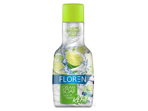 Floren folyékony krémszappan utántöltő 1liter - Lime és joghurt