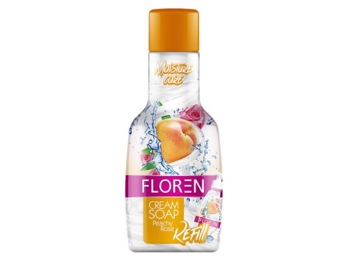 Floren folyékony krémszappan utántöltő 1liter - Barack és rózsa