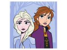 Disney Jégvarázs Sisters Mágikus Kéztörlő arctörlő, törölköző 30x30cm