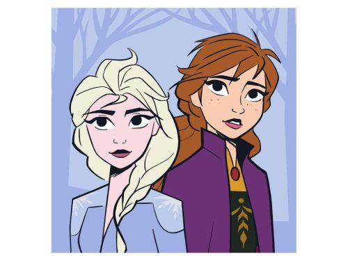 Disney Jégvarázs Sisters Mágikus Kéztörlő arctörlő, törölköző 30x30cm