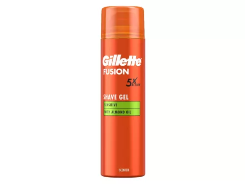 Gillette Fusion 5 borotvagél 200ml - Sensitive mandulaolajjal