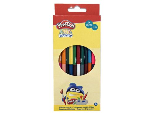 Play-Doh Art kétvégű, háromszögletű színes ceruza készlet