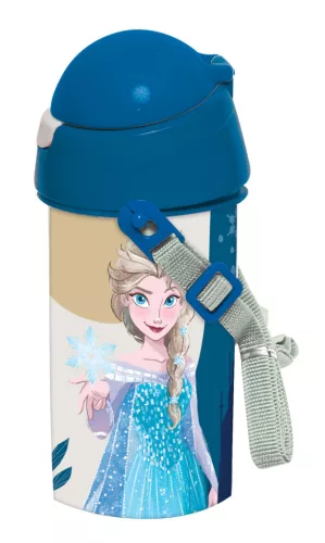 Disney Jégvarázs Together We Lead műanyag szívószálas kulacs akasztóval 500 ml