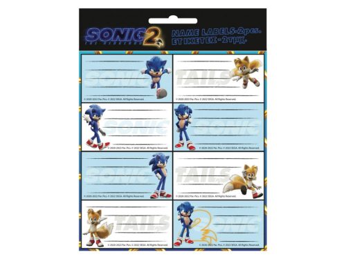Sonic a sündisznó füzetcímke 16 db-os
