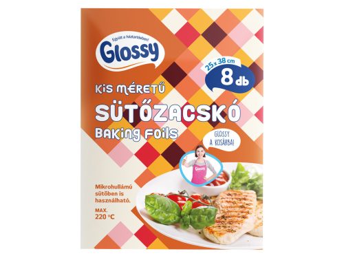 Glossy sütőzacskó 8 db - 25x38cm