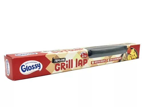 Glossy teflon újra felhasználható grill lap, sütőlap 33x40cm