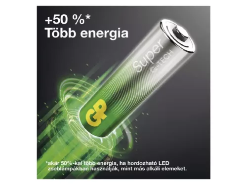 GP Super Alkaline mikroceruzaelem (AAA) 4db