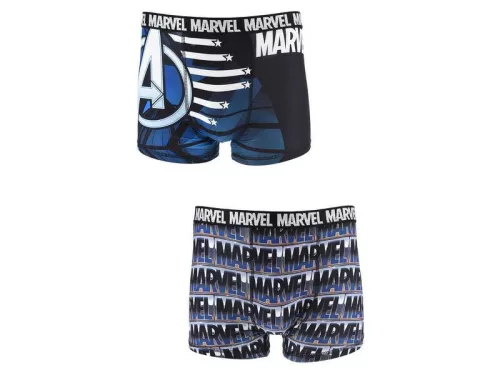 Bosszúállók Captain America Blue férfi boxeralsó 2 darab/csomag L
