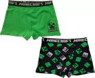 Minecraft Green gyerek boxeralsó 2 darab/csomag 10 év / 140 cm