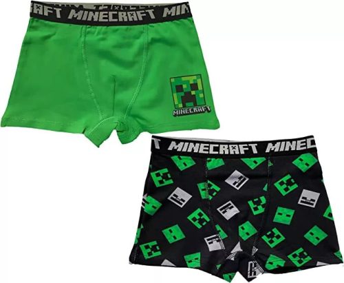 Minecraft Green gyerek boxeralsó 2 darab/csomag 10 év / 140 cm