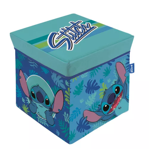 Disney Lilo és Stitch, A csillagkutya Leaf játéktároló 30×30×30 cm